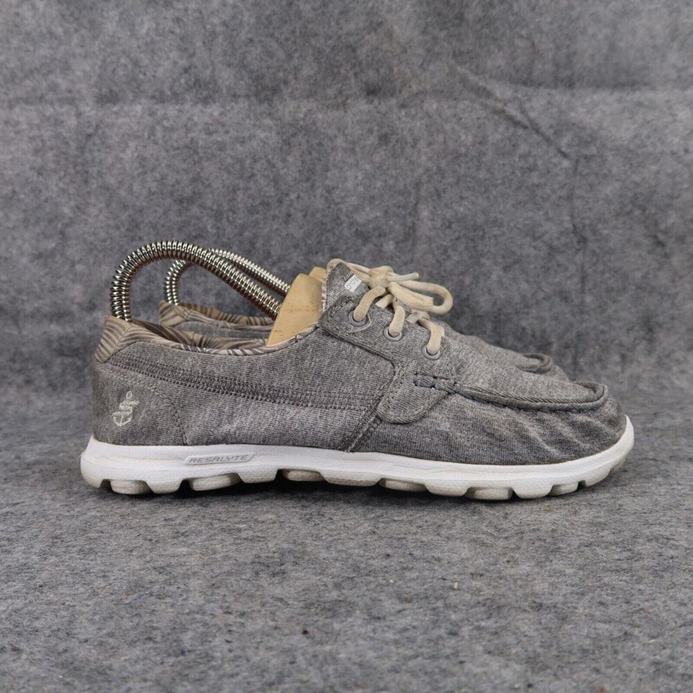 Skechers Shoes Womens 6 Casual Sneaker Active On The Go Comfort Walking Grey Moc - Picture 2 of 13